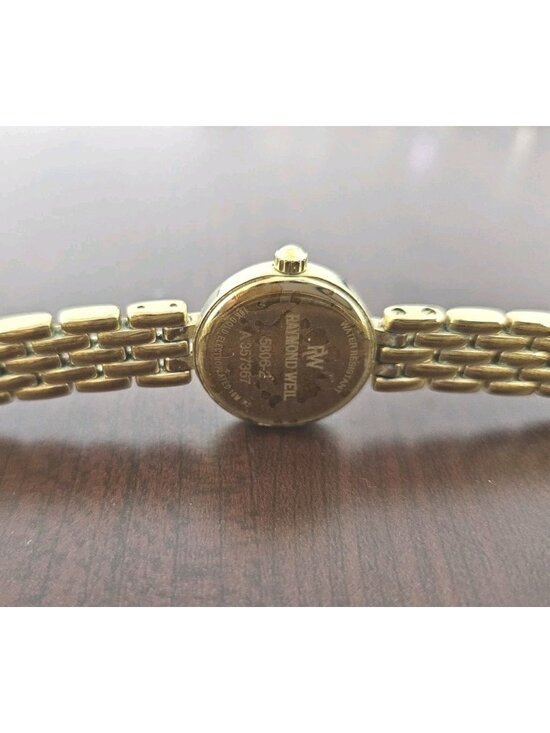 RAYMOND WEIL Vintage Ladies watch RARE 18K electroplated gold EUC 2012 Tango main image 15